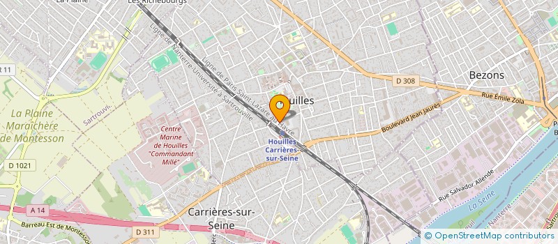 localisation de l'entreprise ZEK LAV à COLOMBES