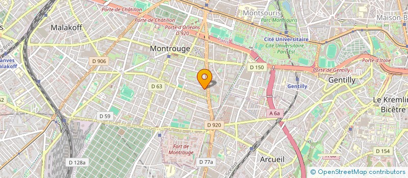 localisation de l'entreprise ZEL  MONTROUGE