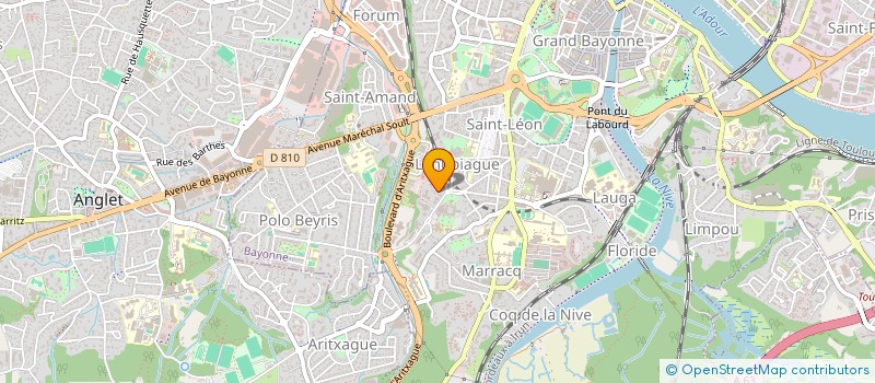 localisation de l'entreprise ZELAIA IMMOBILIER à BAYONNE