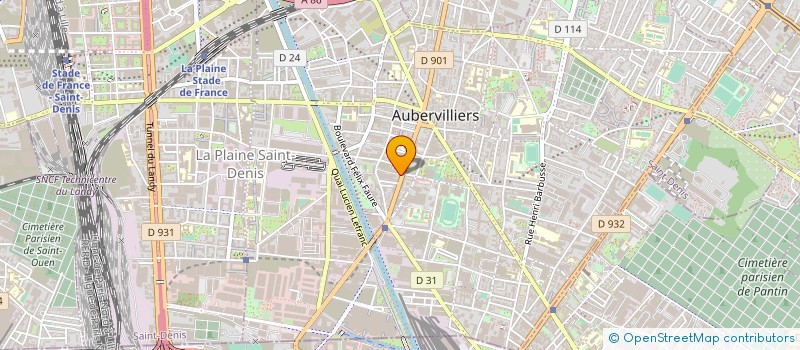 localisation de l'entreprise ZELAL à AUBERVILLIERS