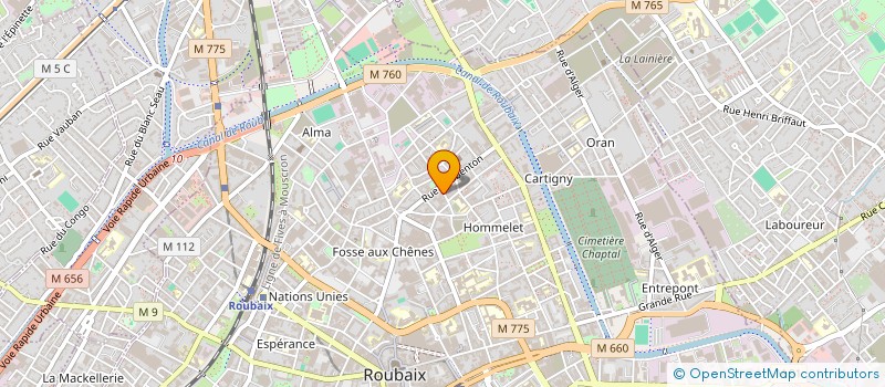 localisation de l'entreprise ZELAL FOOD  ROUBAIX