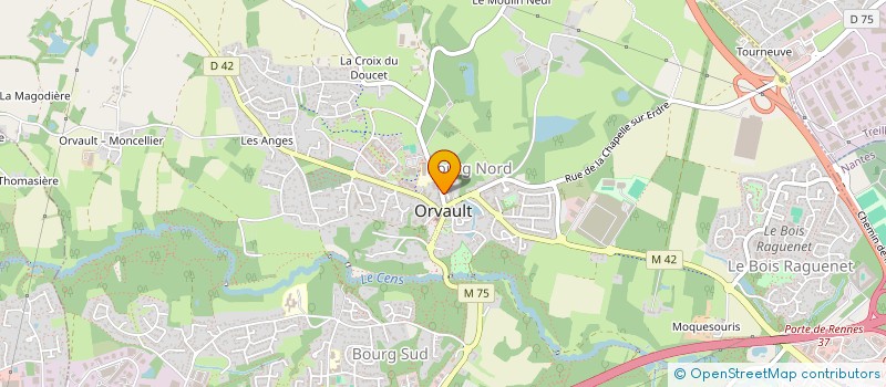 localisation de l'entreprise ZELDA FINANCES à ORVAULT