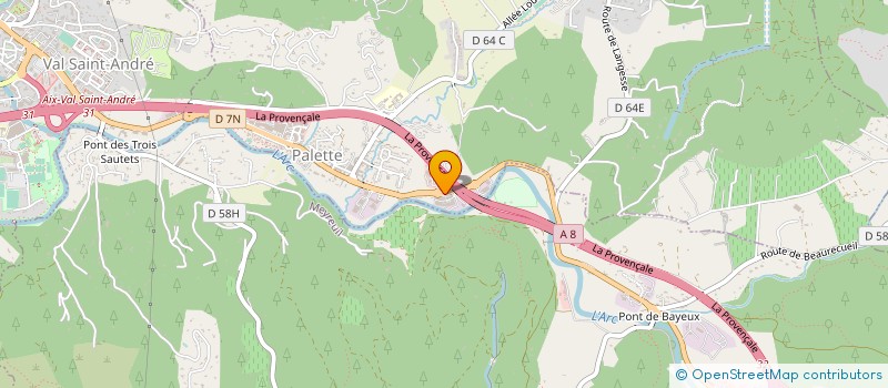 localisation de l'entreprise ZELEC  LE THOLONET