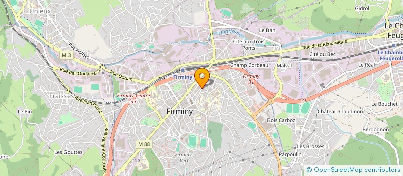 localisation de l'entreprise ZELFI  FIRMINY