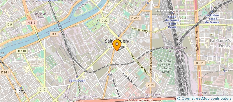 localisation de l'entreprise ZELFORCE à SAINT-OUEN-SUR-SEINE