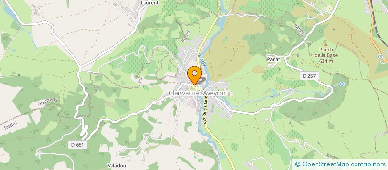 localisation de l'entreprise ZELIA  CLAIRVAUX-D'AVEYRON