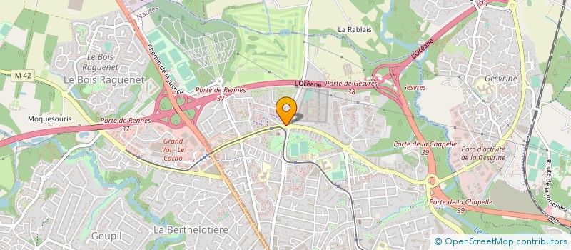localisation de l'entreprise ZELIA à NANTES