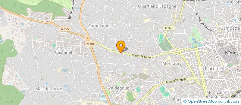 localisation de l'entreprise ZELIA  NIMES