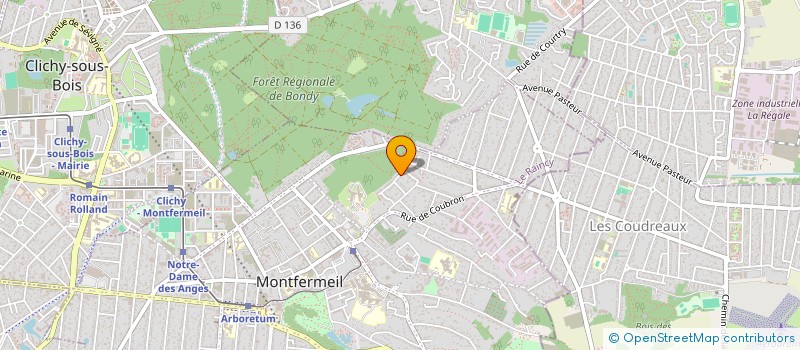 localisation de l'entreprise ZELIA CONSULTING SERVICES à MONTFERMEIL