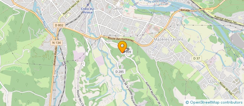 localisation de l'entreprise ZELIAN S A à MAZERES-LEZONS
