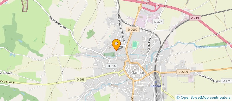 localisation de l'entreprise ZELIE à GANNAT
