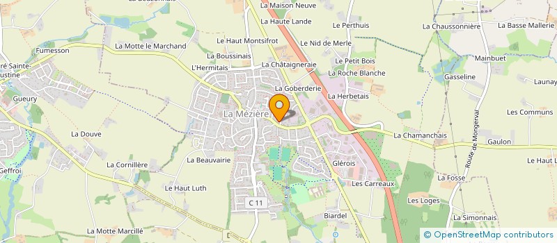 localisation de l'entreprise ZELIE à LA MEZIERE