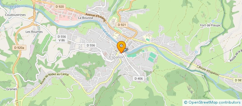 localisation de l'entreprise ZELIE LA CHOCOLATERIE à ESPALION
