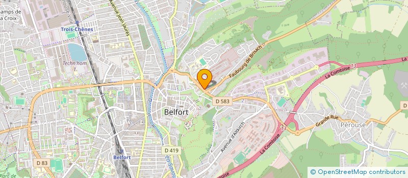 localisation de l'entreprise ZELIE NOREDA à BELFORT