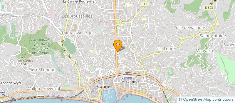 localisation de l'entreprise ZELIG à CANNES