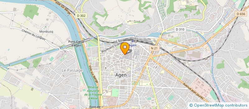 localisation de l'entreprise ZELINDA  AGEN