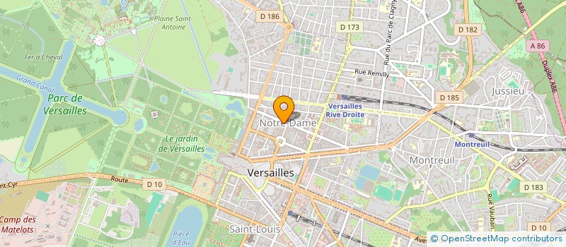 localisation de l'entreprise ZELINVEST à VERSAILLES