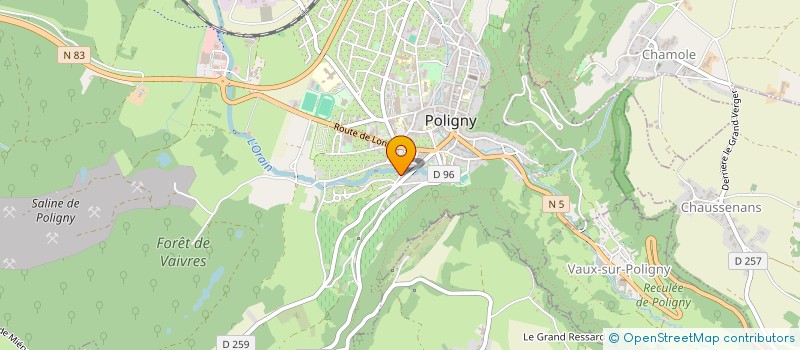 localisation de l'entreprise ZELLER REDACTION à POLIGNY