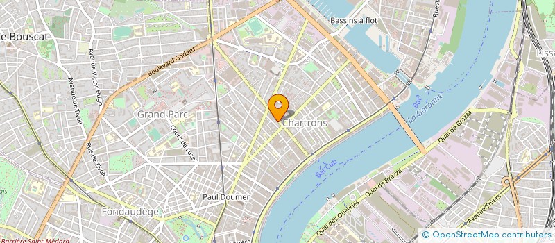 localisation de l'entreprise ZELMA à BORDEAUX