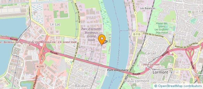 localisation de l'entreprise ZELMA II à BORDEAUX