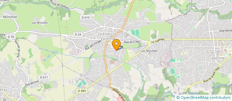 localisation de l'entreprise ZELTINE  GREZIEU-LA-VARENNE