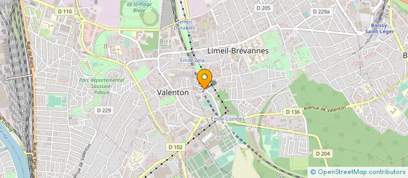 localisation de l'entreprise ZELVIN TRADERS à LIMEIL-BREVANNES