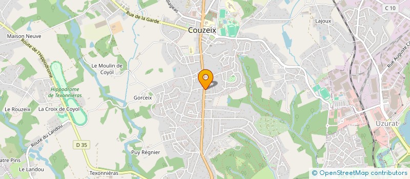 localisation de l'entreprise ZEM à COUZEIX
