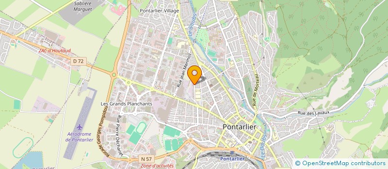 localisation de l'entreprise ZEMA à PONTARLIER