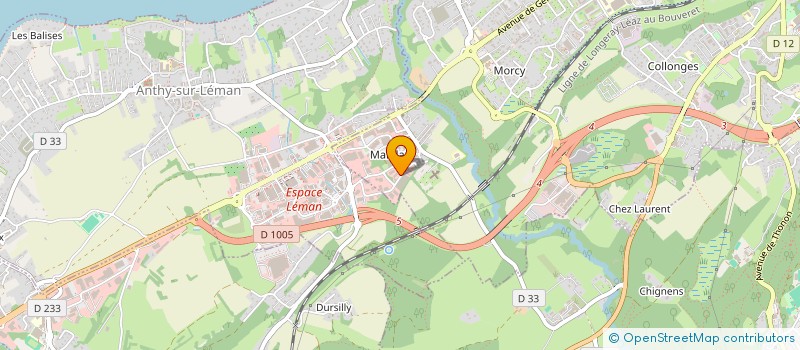 localisation de l'entreprise ZEMETA à THONON-LES-BAINS