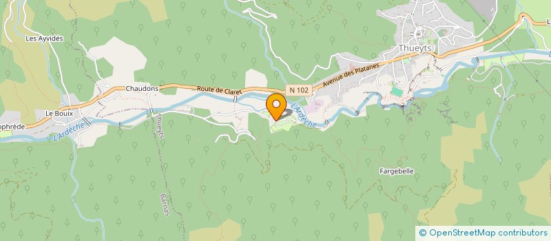 localisation de l'entreprise ZEN 1301  THUEYTS