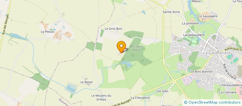 localisation de l'entreprise ZEN à LA GAUBRETIERE