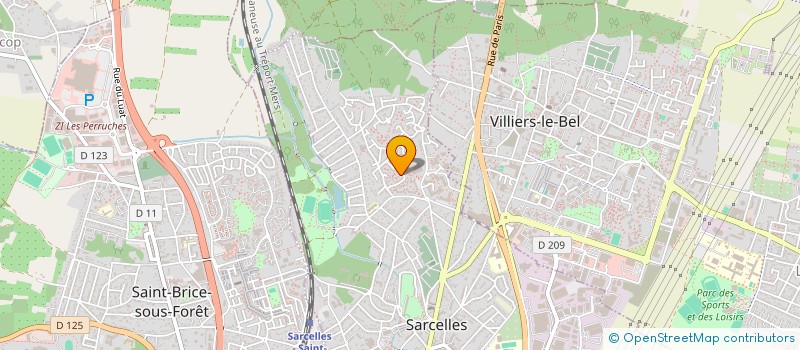 localisation de l'entreprise ZEN  SARCELLES