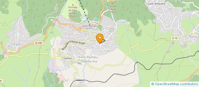 localisation de l'entreprise ZEN ALTITUDE à FONT-ROMEU-ODEILLO-VIA