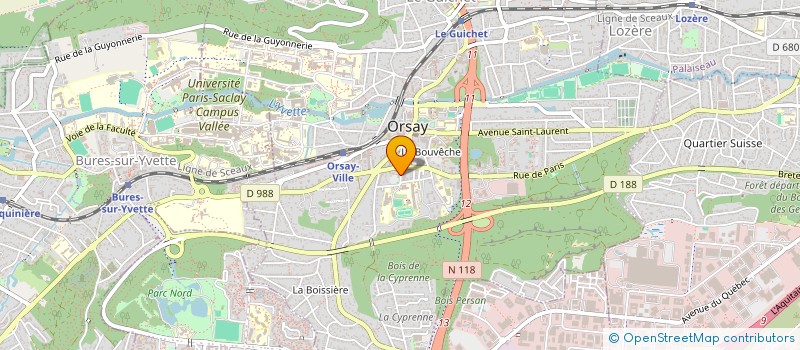 localisation de l'entreprise ZEN ARTISAN à ORSAY