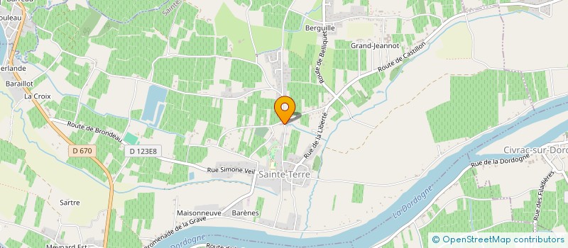 localisation de l'entreprise ZEN ATTITUDE  SAINTE-TERRE