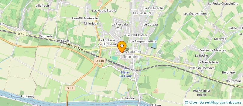localisation de l'entreprise ZEN B.T.P à LA CROIX-EN-TOURAINE