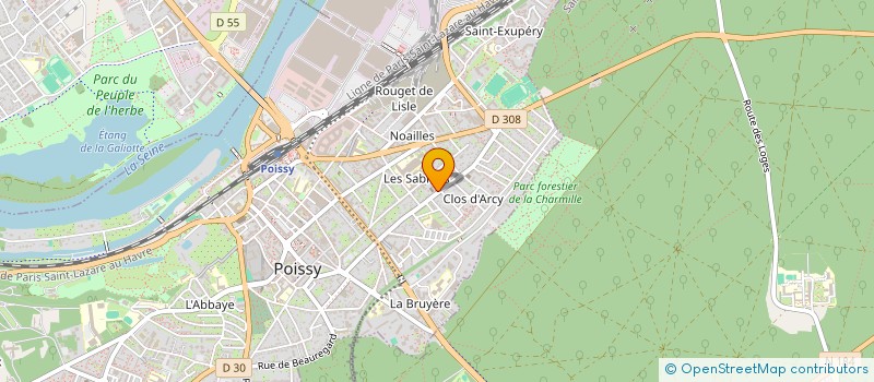 localisation de l'entreprise ZEN COIFFURE  POISSY