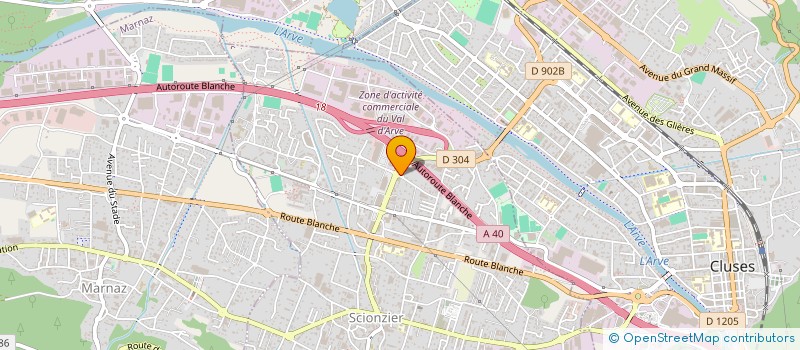 localisation de l'entreprise ZEN COIFFURE BY MARIE RUAU  SCIONZIER