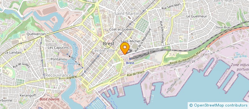 localisation de l'entreprise ZEN COURTAGE PLUS à BREST