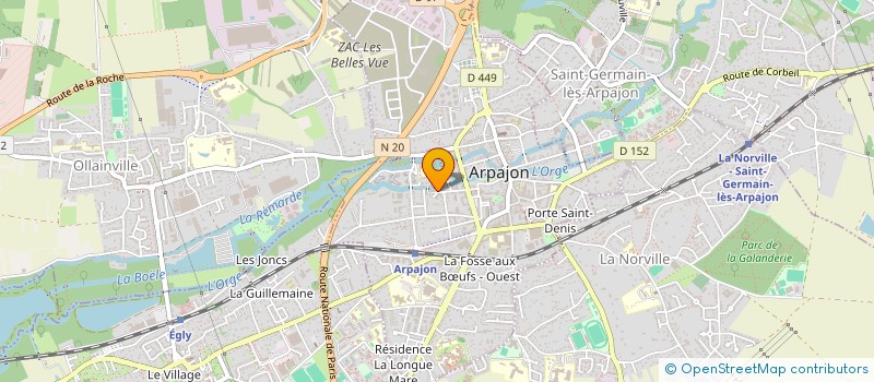 localisation de l'entreprise ZEN D INVEST  ARPAJON