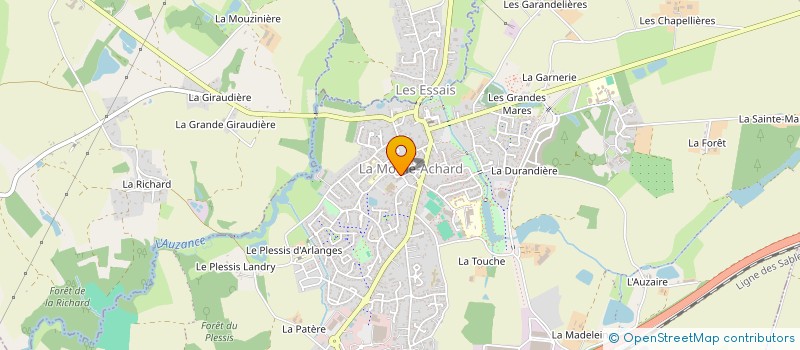 localisation de l'entreprise ZEN' ESTHETIC à LES ACHARDS
