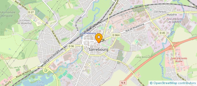 localisation de l'entreprise ZEN ET ARTS D'INTERIEUR à SARREBOURG