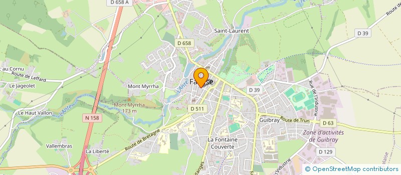 localisation de l'entreprise ZEN ET BELLE  FALAISE