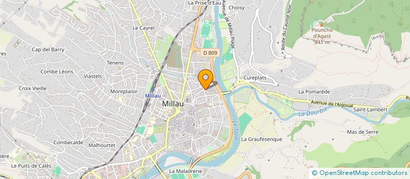 localisation de l'entreprise ZEN FERMETURES à MILLAU