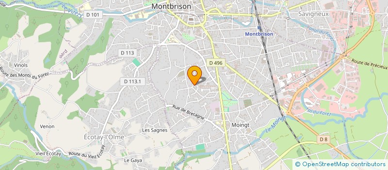 localisation de l'entreprise ZEN FORMATION  MONTBRISON