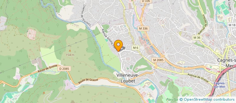localisation de l'entreprise ZEN GESTION à VILLENEUVE-LOUBET