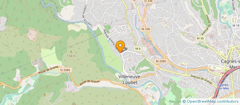 localisation de l'entreprise ZEN IMMO à VILLENEUVE-LOUBET
