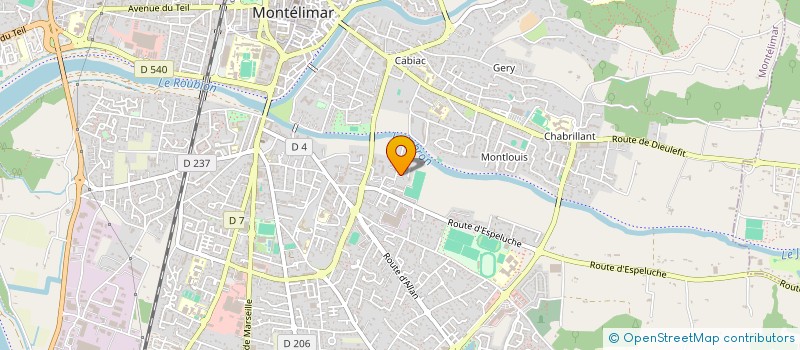 localisation de l'entreprise ZEN INSTITUT SARL à MONTELIMAR