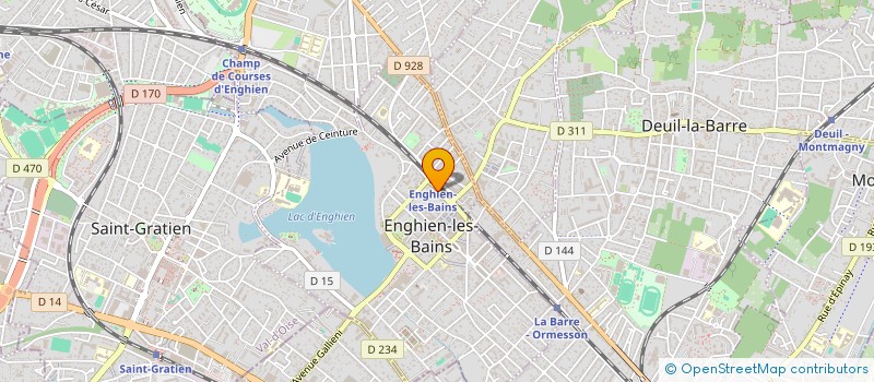 localisation de l'entreprise ZEN SKIN BEAUTE BIO à ENGHIEN-LES-BAINS