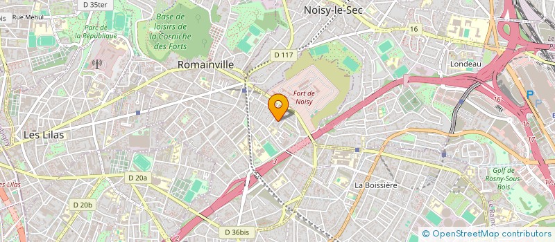 localisation de l'entreprise ZEN TRANS à ROMAINVILLE